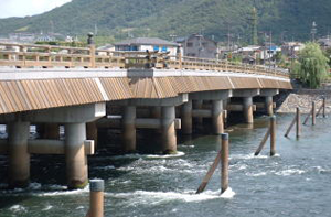 宇治川と宇治橋