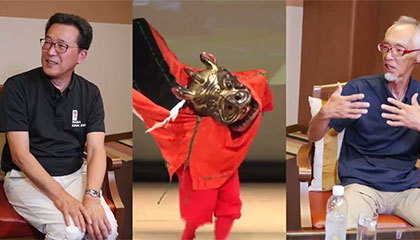 KANSAI伝統文化EXPOインタビュー「因幡麒麟獅子舞の会　会長　吉澤敏彦氏、アドバイザー　山本修氏」